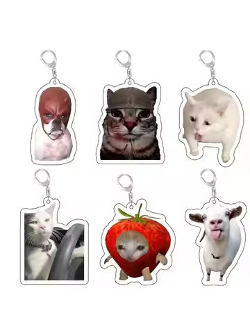Key Chain Mobile Phone Charm Car Pendant Cute Cat Vomit Meme Dog With Red Mask Meme Black Cat Screaming Meme Cat In War Meme https://tinyurl.com/23ar9gas