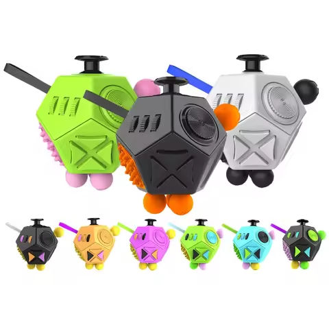 Fidget Cube EDC Anti Stress Relief Toys Anxiety Antistress Sensory Fidgeting Dice Toy For Kids Adults Autism ADHD Focus 12 Sides https://tinyurl.com/279qqhpp