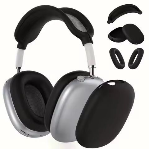 3 in 1 Soft Silicone Skin Protector Headphones Case For Airpods Max Cases Anti Scratch Shockproof Earphone Cover Accessories https://tinyurl.com/2dnn6wz4