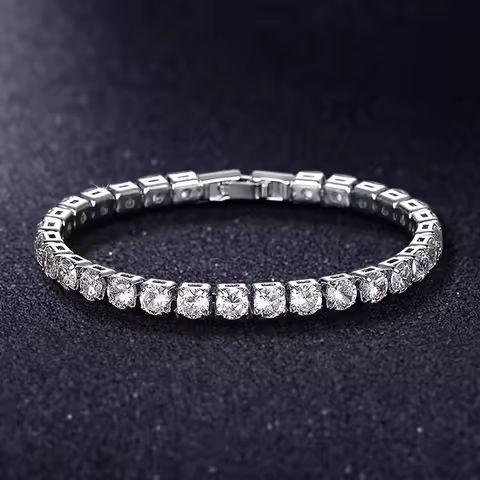 Luxury Hiphop Iced Out 4mm Cubic Zirconia Crystal Tennis Bracelets For Women Men Gold Color Silver Color Bracelet Chain Jewelry https://tinyurl.com/25xj8w7w