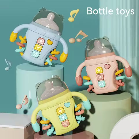 1pc Baby Musical Feeding Bottle Pacifier Newborn Soft Teether Rattles Educational Toy Mobile Rattles Toys Soothing Vocal Music https://tinyurl.com/29fuerx8