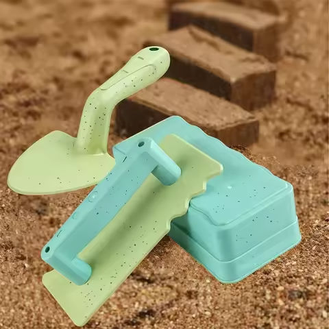 Kids Wheat Straw Beach Toy Set Construction Blocks Bricks Shovel Sand Play Outdoor Garden Sandcastle Mould Kit Eco-Friendly https://tinyurl.com/2a2kfw6z