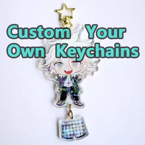 Custom Keychains Cartoon Llavero Key Chain Photo Customized Anime Charms Hologram Clear Acrylic Personalized Designer Keychains https://tinyurl.com/27pdf82y
