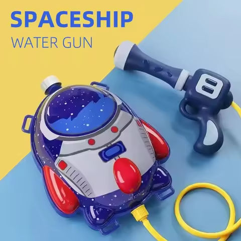 Children’s water gun splashing toys Backpack water gun Summer beach toys Water fight Boys girls Backpack water gun outing toys C https://tinyurl.com/275wc9w6