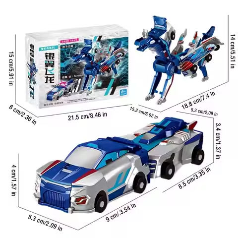 2 In 1 Transformation Robot Car Action Figures Transforming Toys Early Educational Car Dinosaur Model Toy For Boys Birthday Gift https://tinyurl.com/23uafrlt
