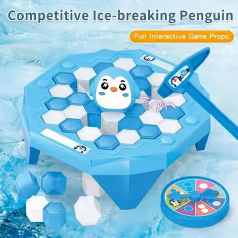 Funny Penguin Trap Interactive Indoor Board Game Ice Breaking Save The Parent-child Table Entertainment Toys Kids Desktop Games https://tinyurl.com/2a9c8xp7