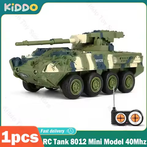 RC Tank 8012 Mini Model 40Mhz Military Toy Vehicle Rotatable Wireless Charging Eletric Tanks Simulation Gifts Toys for children https://tinyurl.com/25al26k7