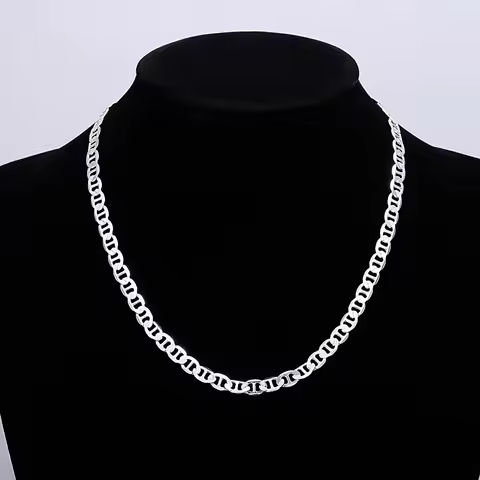 Trendy products 45-60cm 925 Sterling Silver Necklace for women men classic 6MM gorgeous fashion wedding party designer jewelry https://tinyurl.com/22g5dpwa