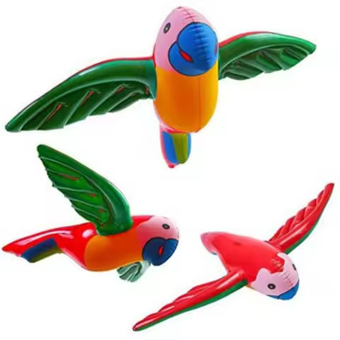 Inflatable Parrot Blow Up Cute Lifelike Flying Parrot Birds Inflates for Hawaiian Summer Tropical Theme Beach Pool Party https://tinyurl.com/28wof4kx