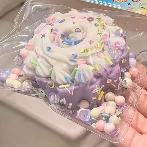 Taba Squishy Cake Doughnut Stress Relief Toy, Extra Large Sensory Fidget Toys for Kids Adults Anxiety Relaxation Squeeze Gift https://tinyurl.com/22huufnz