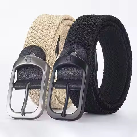 Men’s Belt Casual Woven Elastic Belt Outdoor Sports Women’s Belt No Need for Punching Climbing Work Belt For Men Women Fashion https://tinyurl.com/224vj9eo