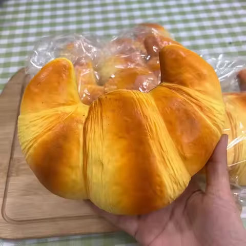 Super Sticky Soft Big Croissant Toy Slow Rising Sticky Stress Relief Toys Abreact Realistic Squishies Toy For Kids Adult https://tinyurl.com/23d3h7az