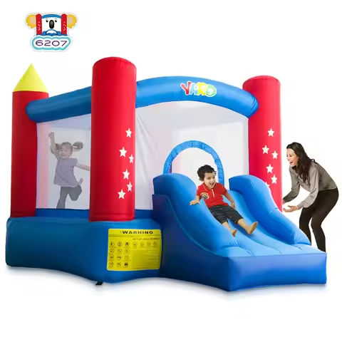 YARD Inflatable Bounce House Home Use Mini Bouncy Castle With Blower Children Playground Jumping Trampoline Kids Birthday Gift https://tinyurl.com/2a6vvolc