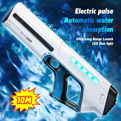 Children’s Fully Automatic Water Storage Gun Large Capacity Electric Water Absorbing Toy Gun Summer Outdoor Water Toy Gift https://tinyurl.com/2cc7hv8g