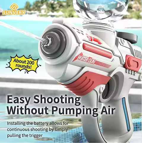 Electric Automatic Water Gun Children High-pressure Outdoor Beach Large-capacity Swimming Pool Summer Toy for Children Boy Gifts https://tinyurl.com/26xh7mh2