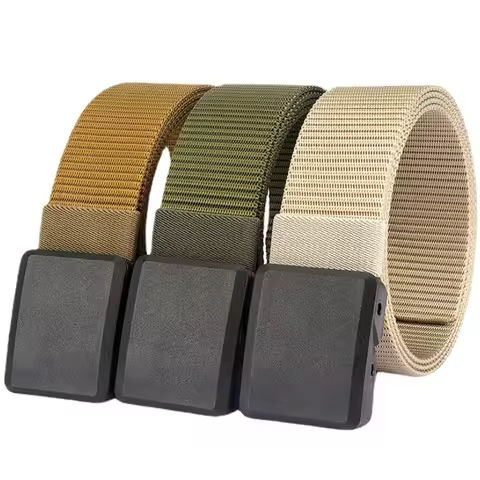 Men Female Belts Military Nylon Adjustable Belt Men Outdoor Travel Tactical Waist Belt with Plastic Buckle for Pants 130cm https://tinyurl.com/2ahgyu5o
