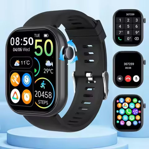 HOT Smartwatch full touch screen, answer and make calls, message reminders, custom watch face wallpaper and other functions https://tinyurl.com/23lpkmq2
