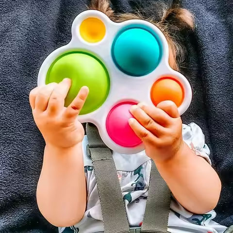 Infant Baby Toys Montessori Exercise Board Rattle Puzzle Colorful Intelligence Early Education Intensive Training Fidget Toys https://tinyurl.com/2888sdjj