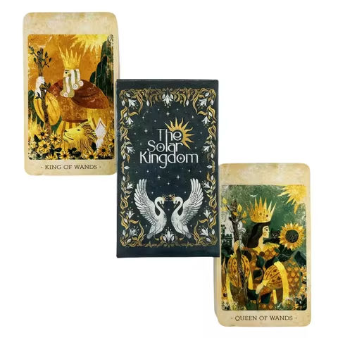 Mystical Solar Kingdom Tarot Cards Portable Fortune Telling Game Divination & Gifts For Beginners And Collectors https://tinyurl.com/27j84csp