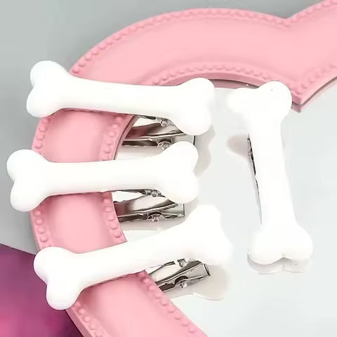 4Pcs Bone Hairpins Fashion Lovely Women Gril Headwear Barrettes Vivid Dog Bone Hair Clips Side Hair Pin Hair Accessories https://tinyurl.com/28eg8vsu