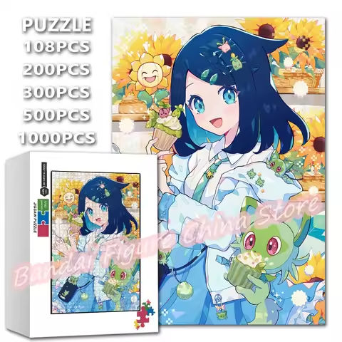 Cute Anime Beauty Girl Print Puzzle Pokemon Monster Pikachu Cartoon Anime 108/200/300/500/1000 Pieces Jigsaw Puzzles Toys Gifts https://tinyurl.com/28xqvw42