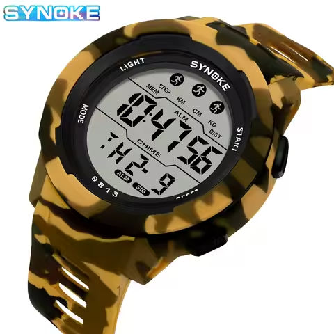 Retro Watch Men Outdoor Sports Multifunctional Waterproof Large Screen Display Luminous LED Digital For Men Fashion https://tinyurl.com/2y3flkah