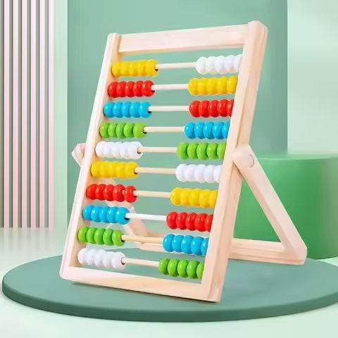 Classic Wooden Educational Counting Toy 100 Beads Preschool Math Learning Toys Montessori Number Arithmetic Abacus Toddler Gift https://tinyurl.com/26a54dq7