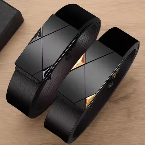 Men’s Business Belt Alloy Automatic Buckle Belt Fashion Belt Luxury Jeans Belt PU Leather High-Quality Straps https://tinyurl.com/2768uwx4
