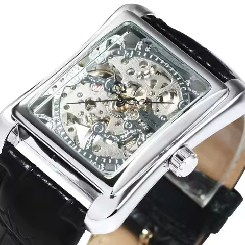 WINNER Vintage Skeleton Mechanical Watch for Women Classic Elegant Ladies Watches Leather Strap Business Unisex Wristwatches https://tinyurl.com/2bamkzsq