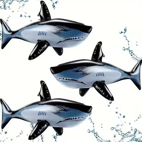 1pc Inflatable Shark Toy Beach Pool Party Swimming Game Toy Water Sports Inflatable Toys Gift https://tinyurl.com/2blddfl9