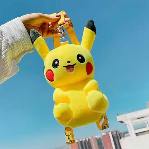 30cm Pokemon Fashion Japanese Anime Fun Cartoon Small Bag Pikachu Plush Doll Backpack Girl Cute Pikachu Plush Backpack https://tinyurl.com/297q3t5o