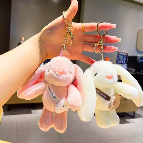Satchel Rabbit Doll Pendant Wholesale Key Chain Couple Doll Satchel Cartoon Plush Toy Pendant https://tinyurl.com/23qpk2yq