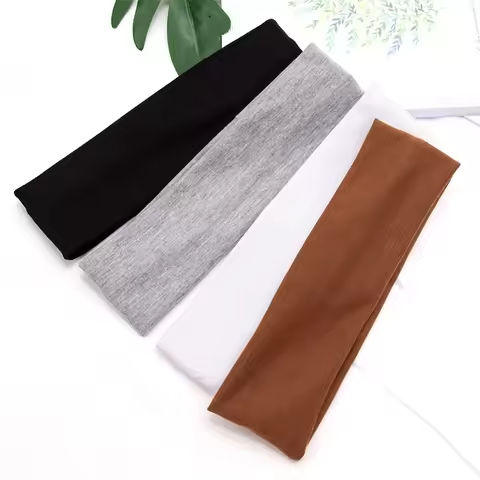 Elastic Cotton HairBand Fashion Headbands for Women Men Solid Running Fitness Yoga Hair Bands Stretch Makeup Hair Accessories https://tinyurl.com/26rvqd5r