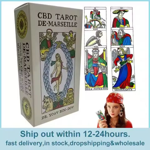Marseille Tarot Deck Full English Version Magic Tarot Board Game Universal Tarot Mini Rider Tarot Adventure Time tarot 78PCS https://tinyurl.com/23smopo9