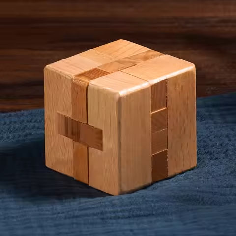 Luban Lock Puzzle Unlock Interlocking Wooden Brain Teaser for Adults Kids Logic Cube IQ Challenge Mind Game Education Gift https://tinyurl.com/28wg88wv