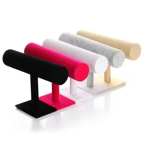6 Colors Upright Velvet Bracelet Chain Watch Upright Display Rack Jewelry Organizer Hard Jewelry Display Stand Holder https://tinyurl.com/22zlgh9k