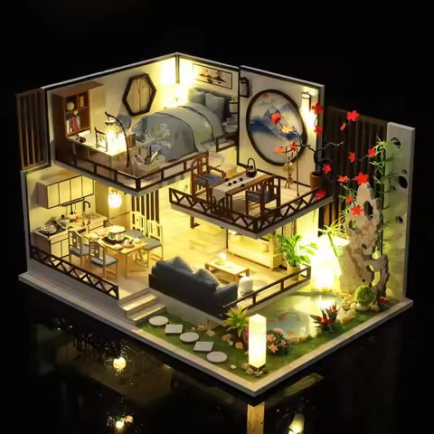 Diy Big Wooden Casa Roombox Dollhouse With Furniture Light Doll House Handmade Assembly Miniature Toys Creative Birthday Gifts https://tinyurl.com/2bdgah6u