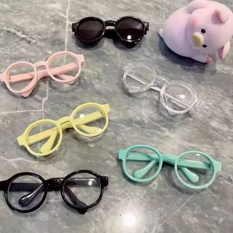 Nori 6.5cm Plastic Framed Glasses Black Sunglasses for 15cm KPOP Labubu Cotton Doll https://tinyurl.com/286b5rb3
