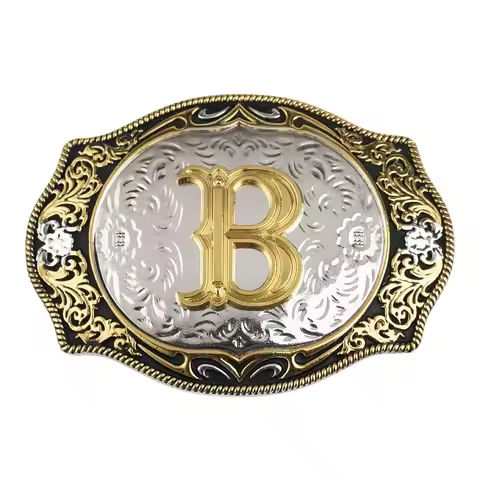 Letters ABC to Z Belt buckle Alloy Cowboy https://tinyurl.com/26tuek2z