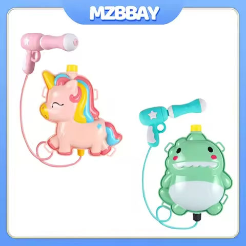 New Children Summer Water Guns Large Capacity Outdoor Pool Beach Play Interactive Toys Cartoon Animals Backpack Spray Water Gun https://tinyurl.com/2amcqasr