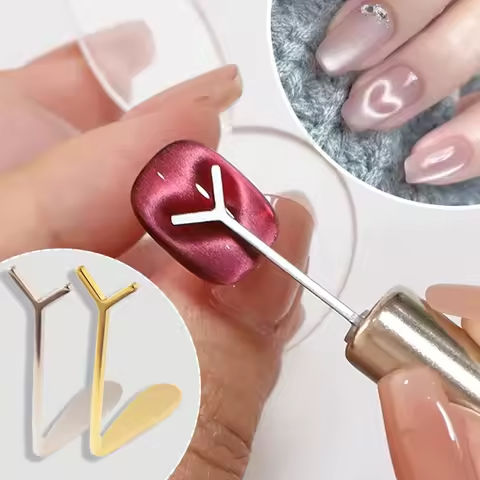 Cat Eye Nail Magnet Set With Y-Shape Wire Precision Heart & Ingot Designs, Odorless Nail Art Accessories For Stun Magnetic Shine https://tinyurl.com/2cj8tlyd