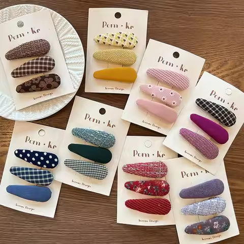 2023 Autumn Korean Floral Cloth Hairpins Women Girls Hair Clips Pins Barrettes Accessories Hairclip Hairgrips Headdress Headwear https://tinyurl.com/2a33e77r