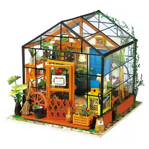 Robotime DIY Doll House with Furniture Children Adult  Green Miniature Dollhouse Wooden Kits Assemble Toy Xmas Brithday Gifts https://tinyurl.com/284t244k