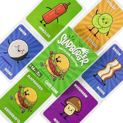 Slapburger Card Game Families Party Playing 2-6 Players Board Game Deck https://tinyurl.com/2czwtar7