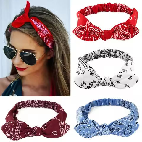 New Boho Women Soft Solid Print Headbands Vintage Cross Knot Elastic Hairbands Turban Bandanas Girls Hair Bands Hair Accessories https://tinyurl.com/2d26gj4b