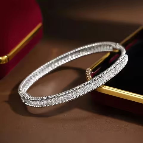 2mm Full Moissanite Bracelets with GRA Certified 100% 925 Sterling Silver Plated 18K Gold Luxury Fine Jewelry Bangle For Women https://tinyurl.com/2anxg2jy