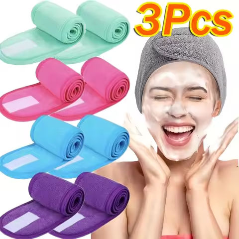 Adjustable Head Band Women Spa Wide Hairband Yoga Bath Shower Makeup Wash Face Cosmetic Headband Soft Toweling Hair Accessories https://tinyurl.com/2492qc3f