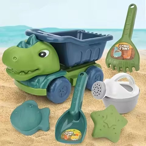 1set Engineering Vehicle Sand Beach Toy Set & Dinosaur Sand Car Toy Set Suitable For 3-6 Years Old Children https://tinyurl.com/2ackk9jd