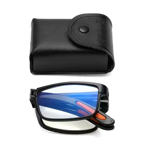 Folding Reading Glasses with Case Anti Blue Light Eyeglasses Presbyopia Retro Unisex Pocket Glasses Portable Glasses Men Women https://tinyurl.com/2a4ux6en