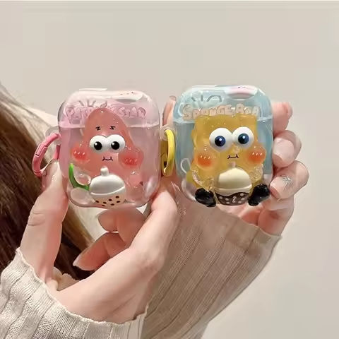 Cute Cartoon Earphone Case for Apple AirPods 4 Case Fresh Candy Color Case for Airpods 1 2 3 Pro Pro2 Protective Cover with Hook https://tinyurl.com/23up7bbx